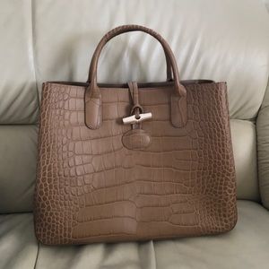 Longchamp Top Handle Bag Greige